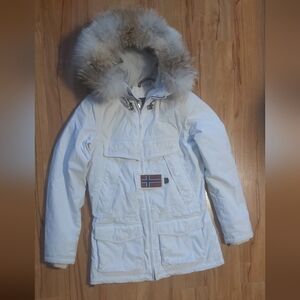Napapijri Skidoo Ski Parka. Genuine Coyote Fur Hood.#skijacket